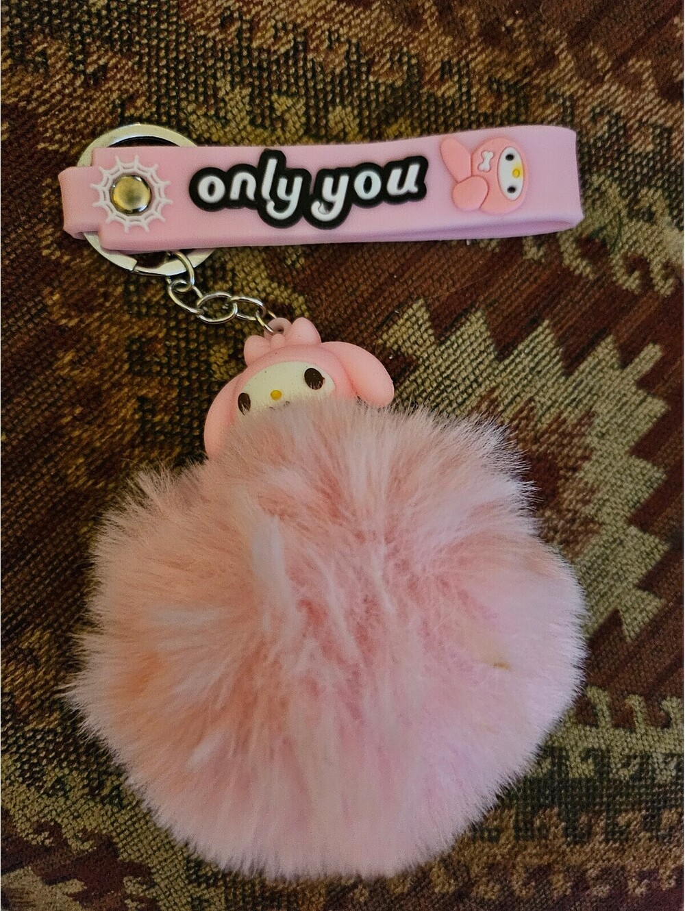 Sanrio My Melody Hello Kitty & Friends PVC koosh Charm Keyring with Strap NWOT